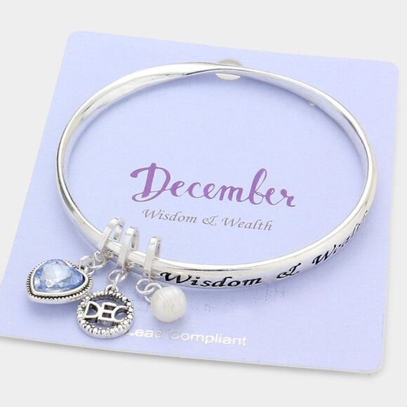 December Birthday Stone "Wisdom & Wealth" Bracelet - Picture 1 of 7